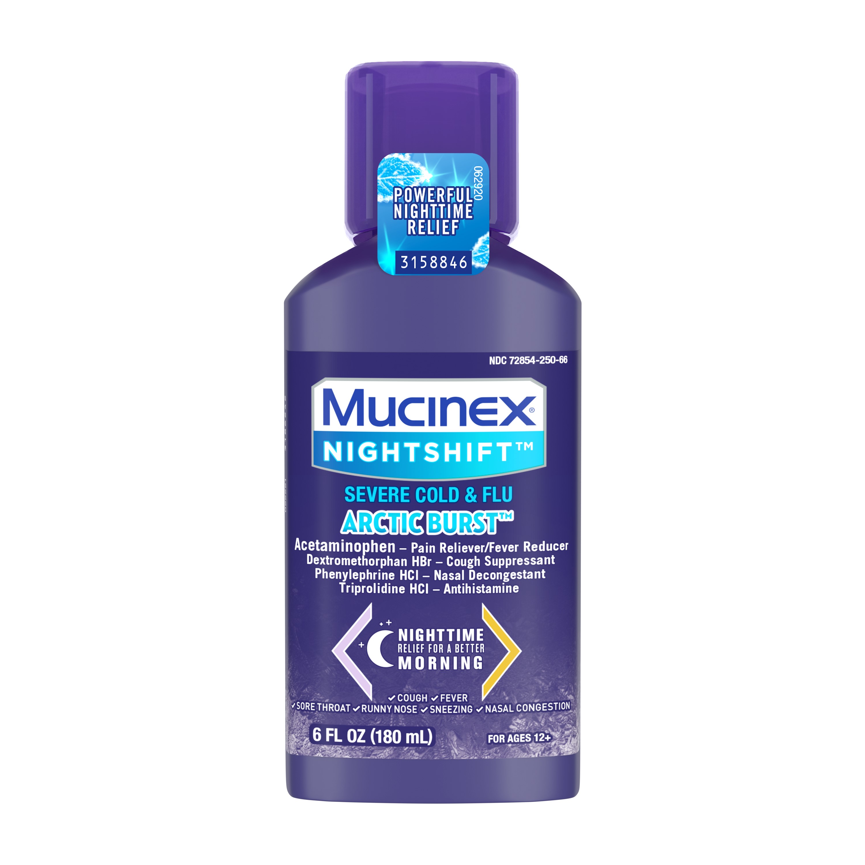 MUCINEX Nightshift Severe Cold  Flu  Arctic Burst Discontinued